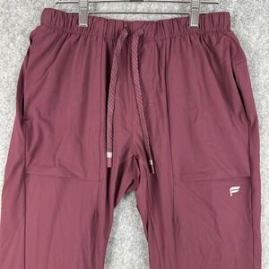 Fabletics Jogger Pants Mens Small Burgundy The One Stretch Athleisure PT2252152